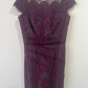 Cocktail purple dress ,Manique Lhuillier.